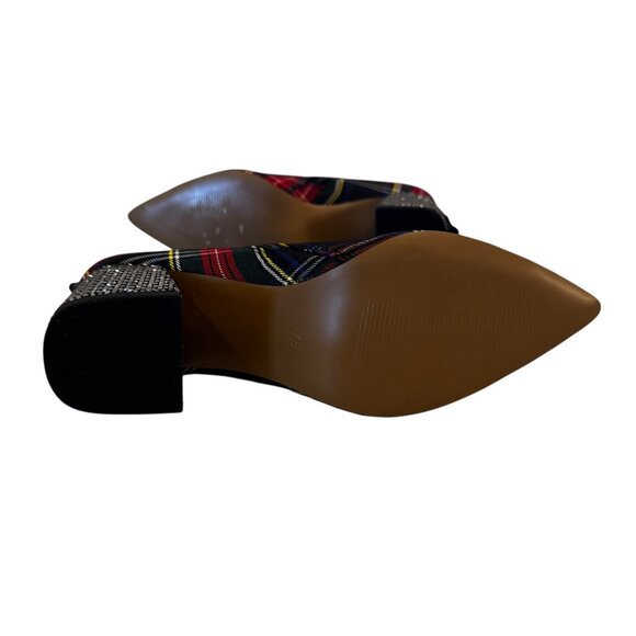 NIB Betsey Johnson Millburn Black Plaid Ankle Boot Size 7.5 - Picture 4 of 8